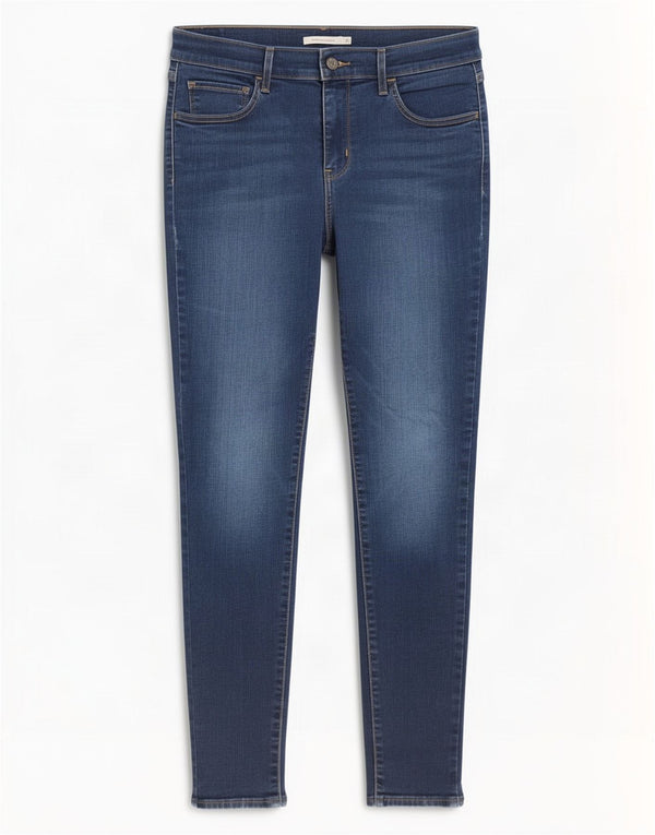 Levi's Damen 710 Super Skinny Jeans W31 L30 Blau