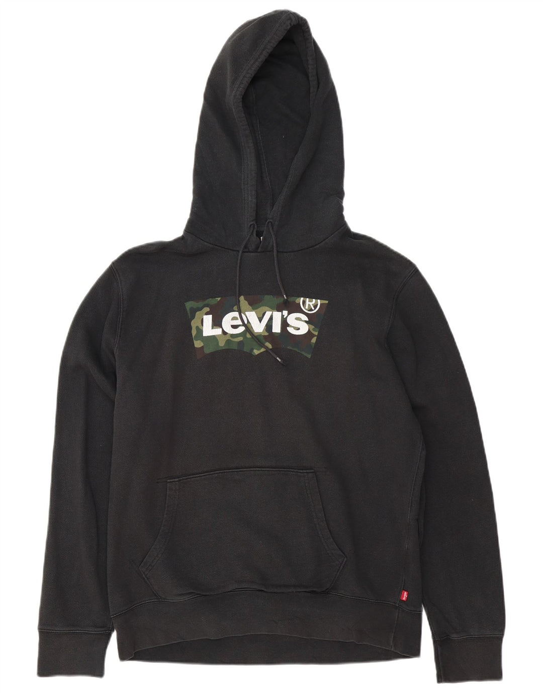Levi's Herren-Kapuzenpullover mit Grafik, mittelschwarz, Baumwolle