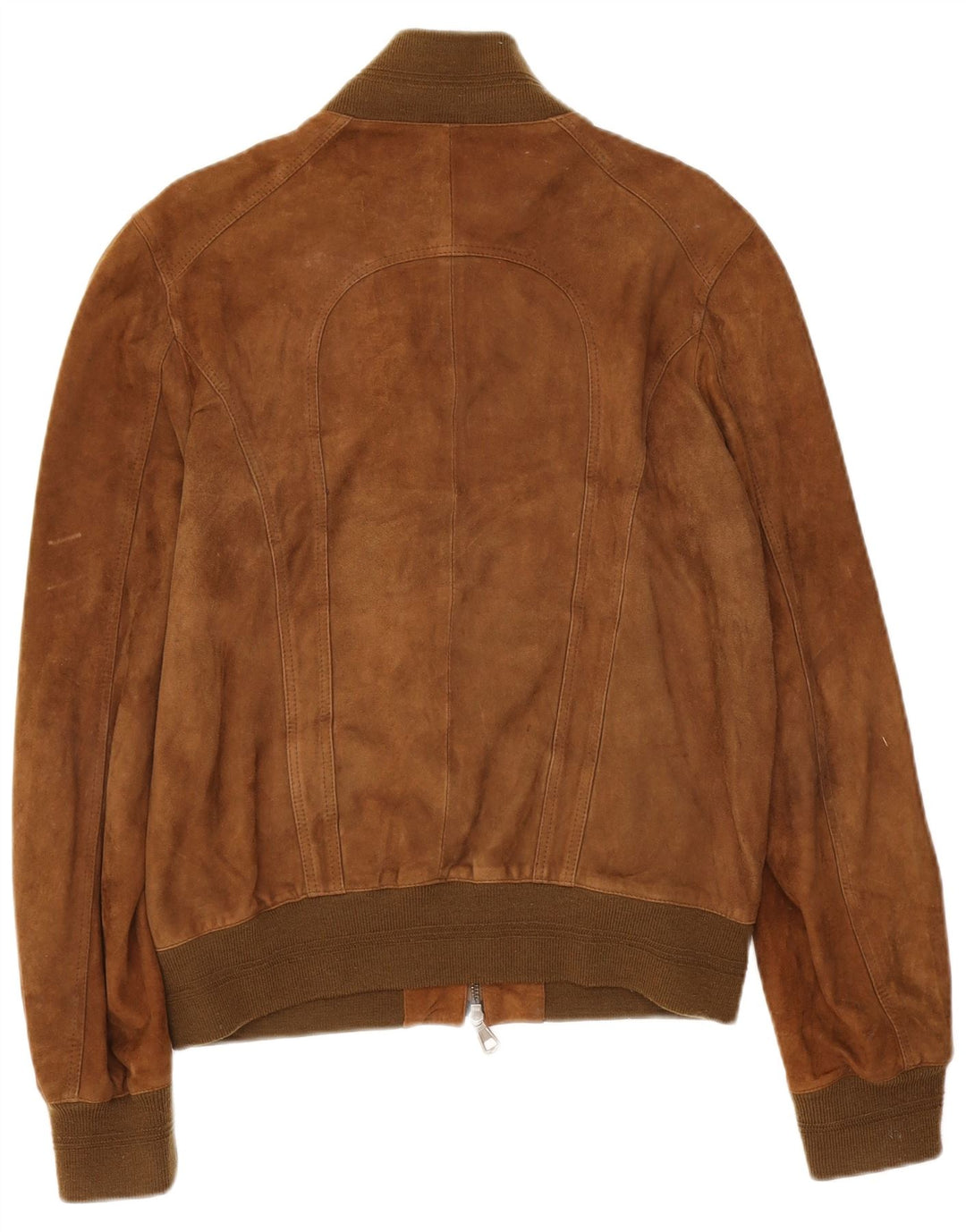 Vintage Herren Bomber Wildlederjacke IT 50 Großes braunes Leder