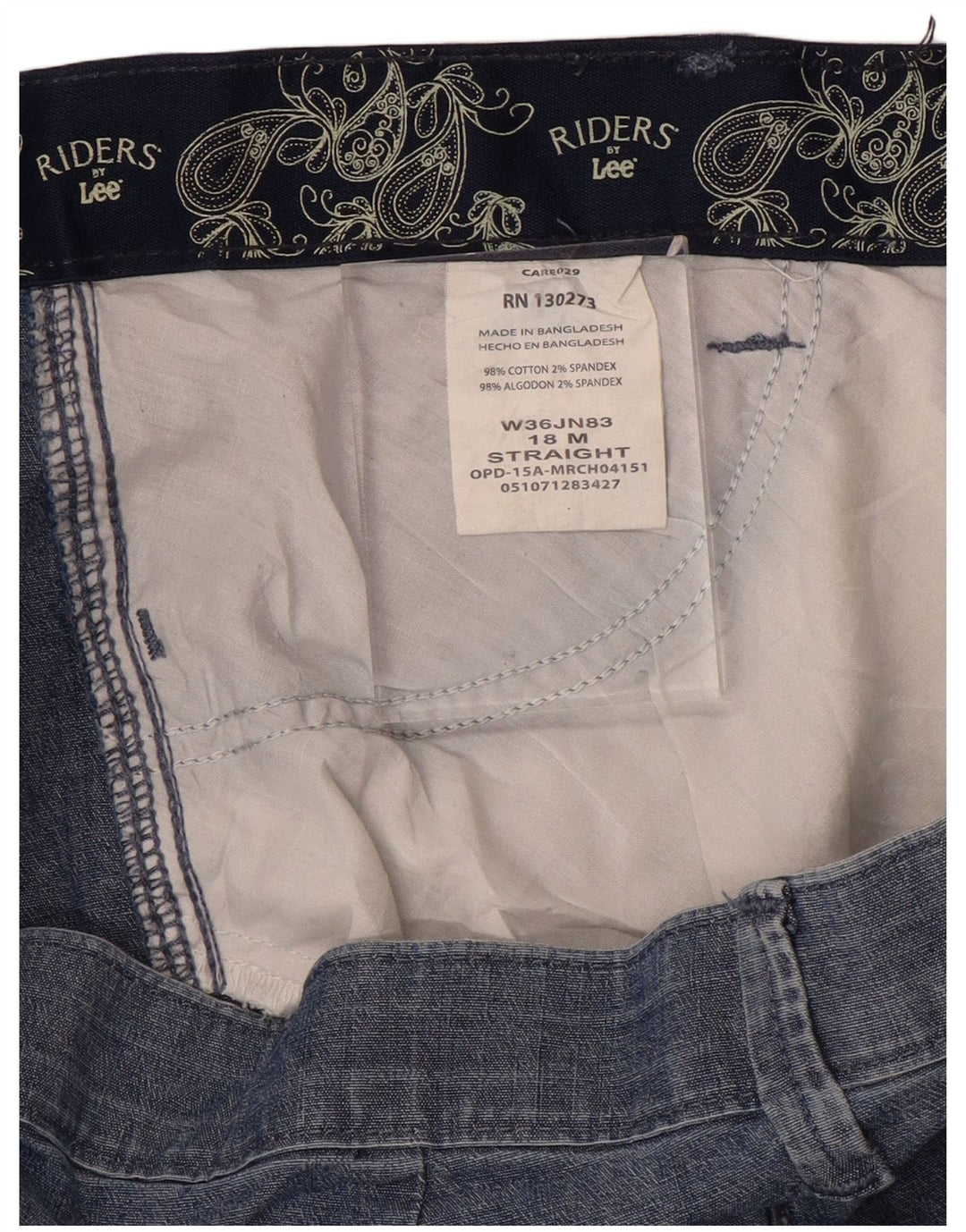 LEE Damen Riders Freizeithose mit hoher Taille, US 18, 2XL, W36, L31, Blau