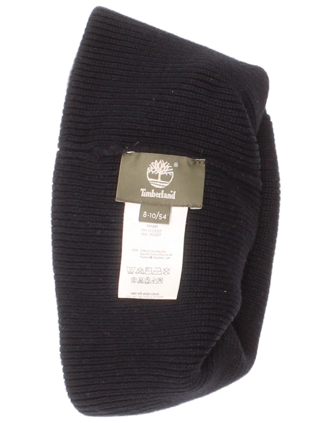 Timberland Beanie-Mütze für Jungen, 8–9 Jahre, marineblaue Baumwolle