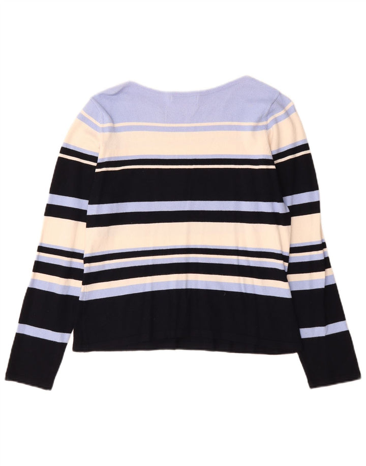 Marks & Spencer Damen-Pullover mit U-Boot-Ausschnitt, Gr. 14, mittelmehrfarbig
