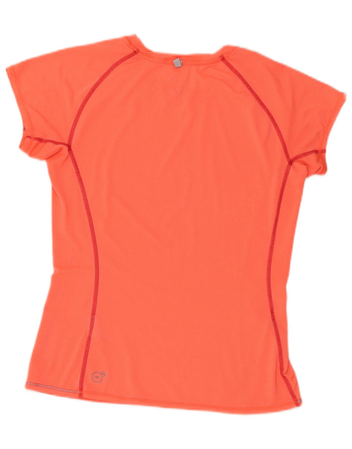 PUMA Damen T-Shirt Top UK 8 Small Orange Polyester