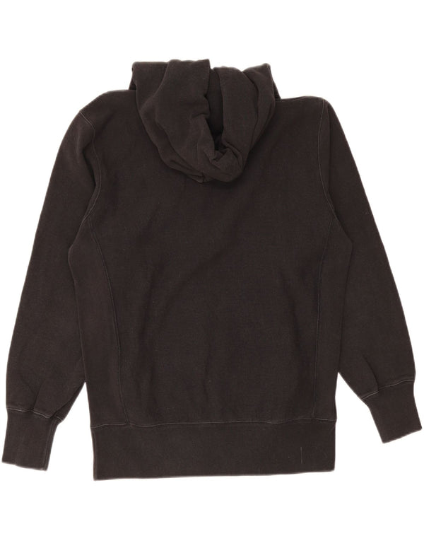 Champion Damen Graphic Hoodie Pullover UK 16 Large Schwarz