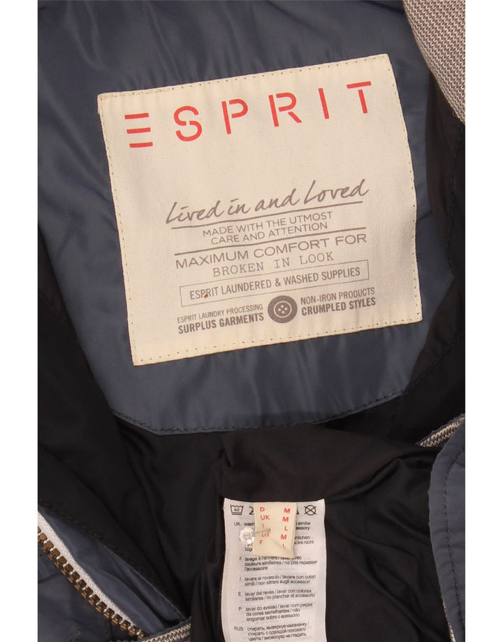 Esprit Herren Utility Jacke UK 38 Mittelblaues Polyamid