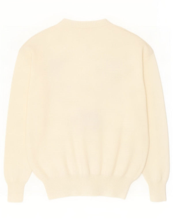 Yorn Damen-Pullover mit Rundhalsausschnitt, EU 38, Mittelweiß, Neuheit