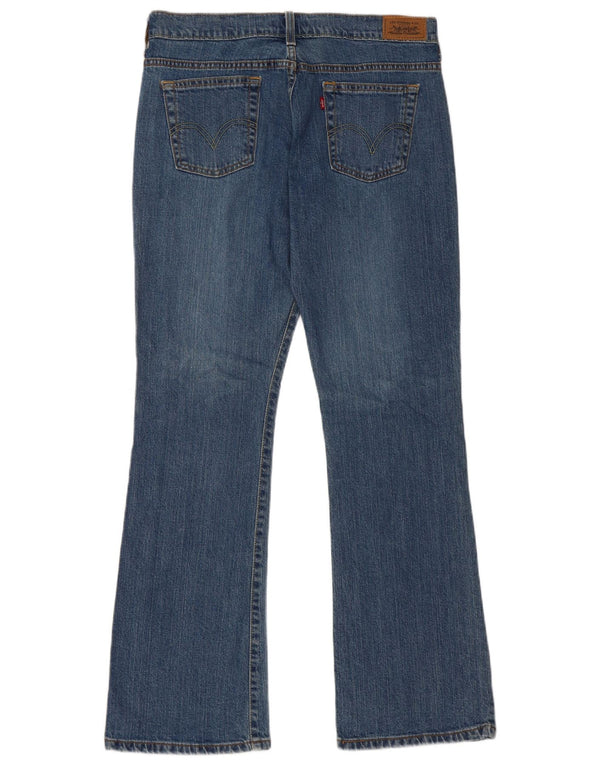 Levi's Damen 515 Bootcut Jeans US 12 Large W34 L32 Blaue Baumwolle