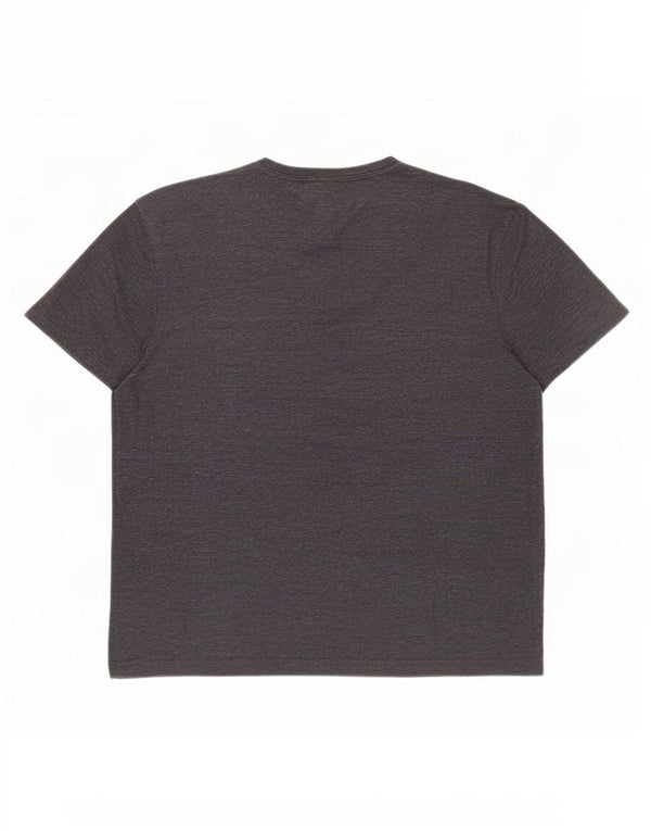 Tommy Hilfiger Herren-T-Shirt mit Grafik, groß, grau meliert, Baumwolle