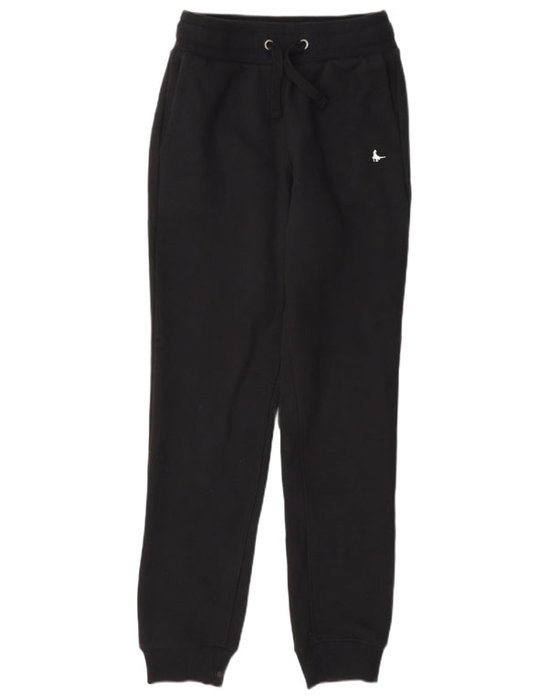 Jack Wills Damen-Trainingshose, Jogginghose, UK 6, XS, Schwarz, Baumwolle
