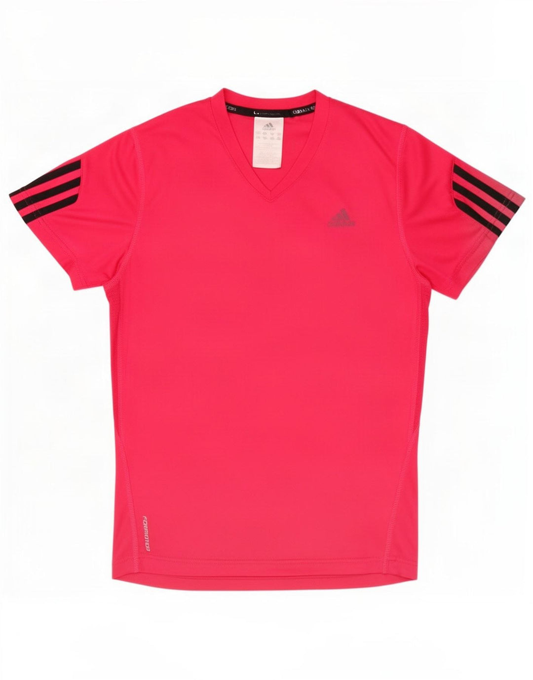 Adidas Damen Climacool T-Shirt Top UK 12 Mittelrosa Polyester