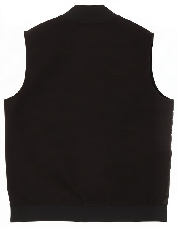 Marks & Spencer Herren Autograph Wattierte Weste UK 42 XL Schwarz Baumwolle