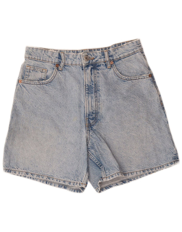 Zara Damen Jeansshorts EU 40 Medium W30 Blaue Baumwolle