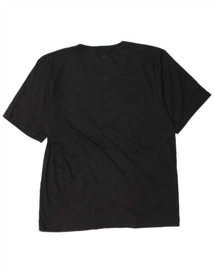 Fila Herren T-Shirt Top 2XL Schwarz
