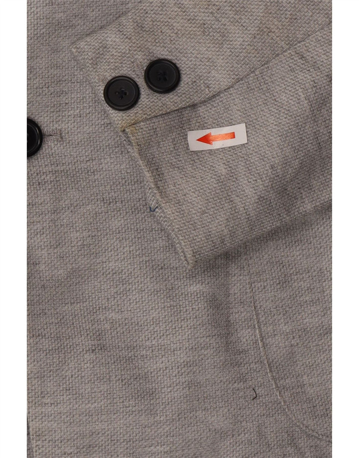 Zara Herren 2-Knopf-Blazerjacke UK 36 Small Grau