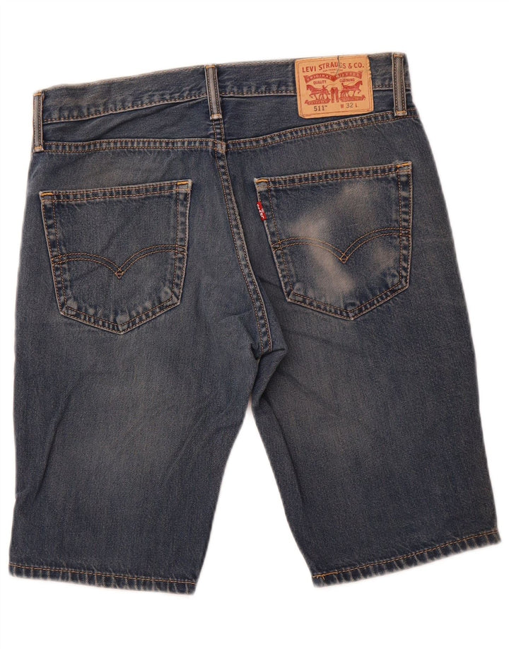LEVI'S Herren 511 Jeansshorts W32 Mittelblau