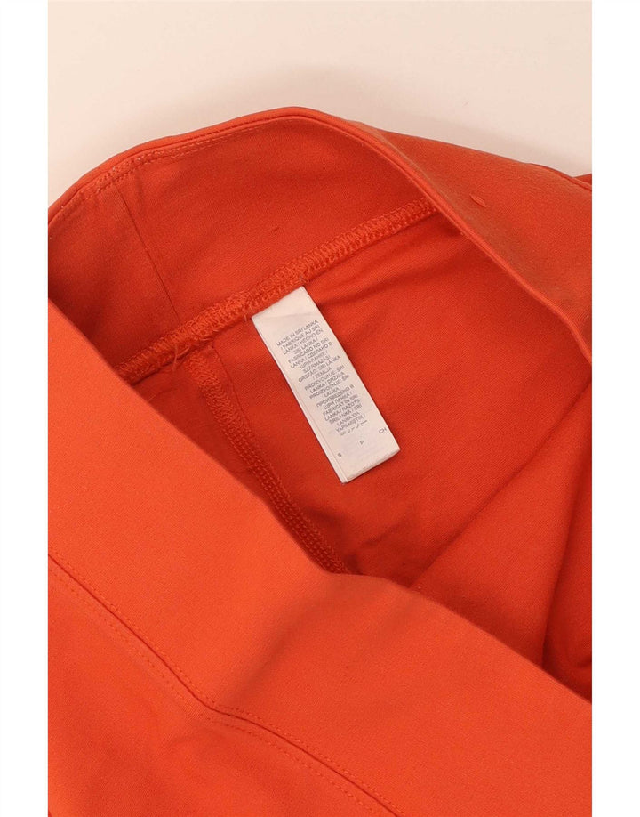 Nike Damen Leggings UK 10 Small Orange Viskose