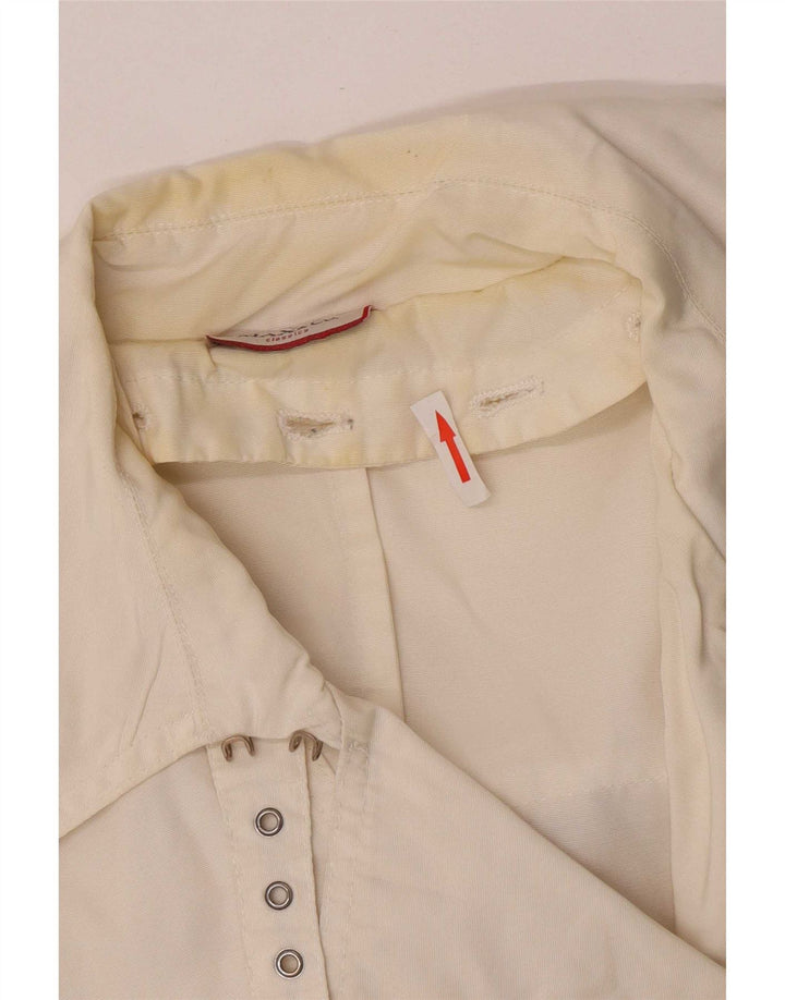 Max & Co. Damen Trenchcoat UK 14 Medium Off White Polyamid