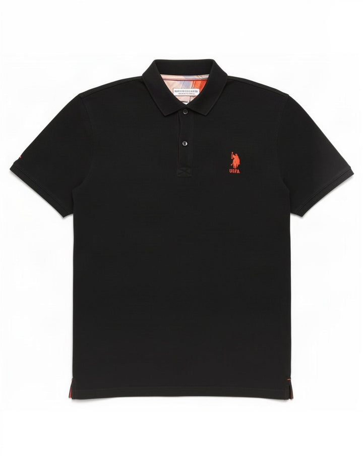 U.S. Polo Assn. Slim-Hemd für Herren aus mittlerer schwarzer Baumwolle