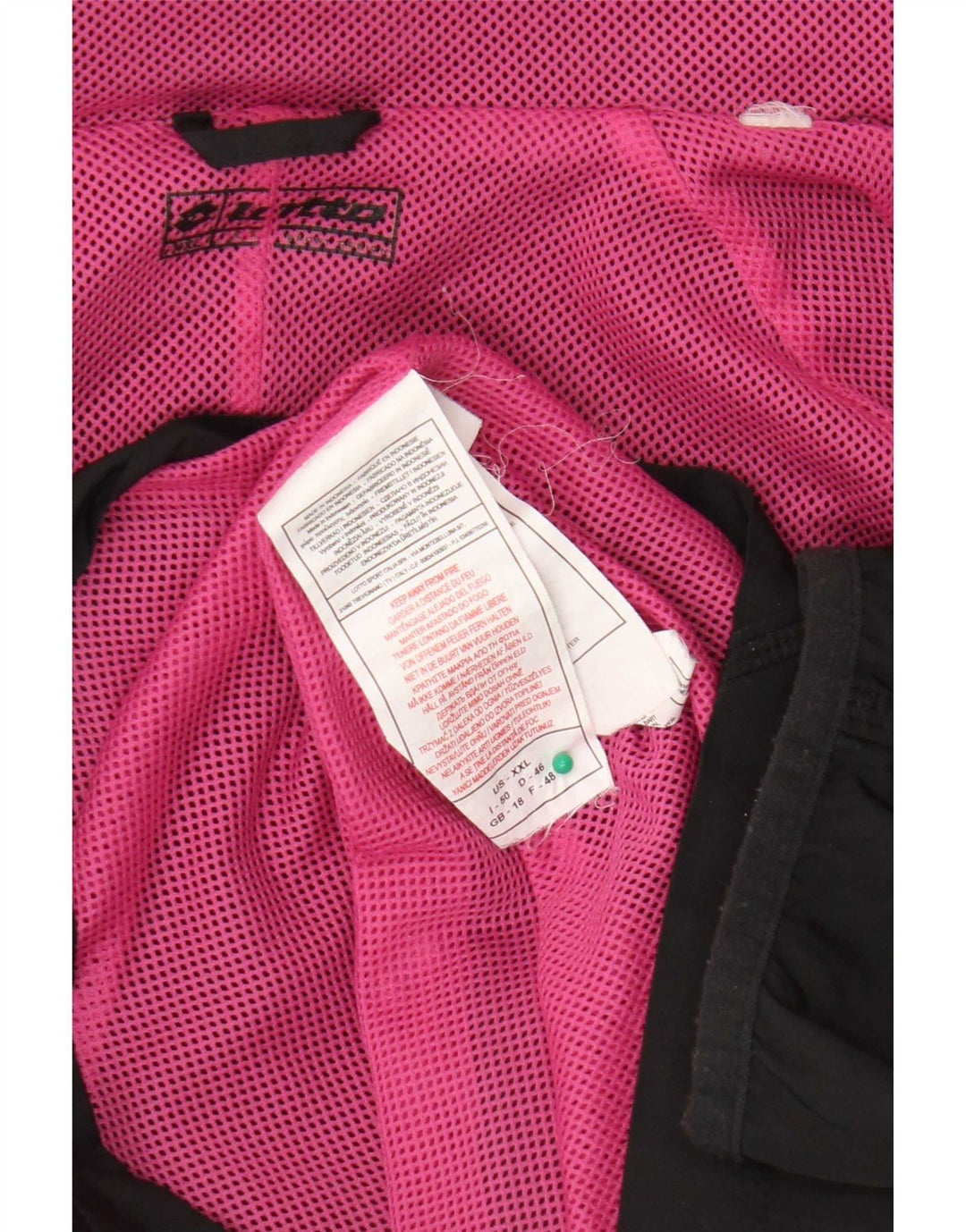 Lotto Damen-Regenjacke mit Kapuze, UK 18, XL, Schwarz, Polyester