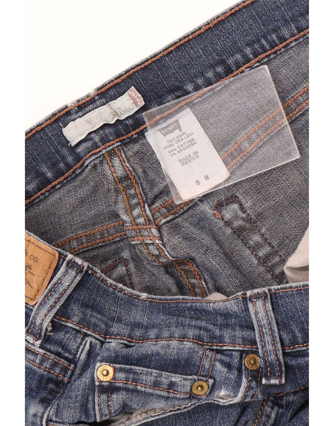 Levi's Damen 515 Bootcut Jeans US 8 Medium W30 L31 Blaue Baumwolle