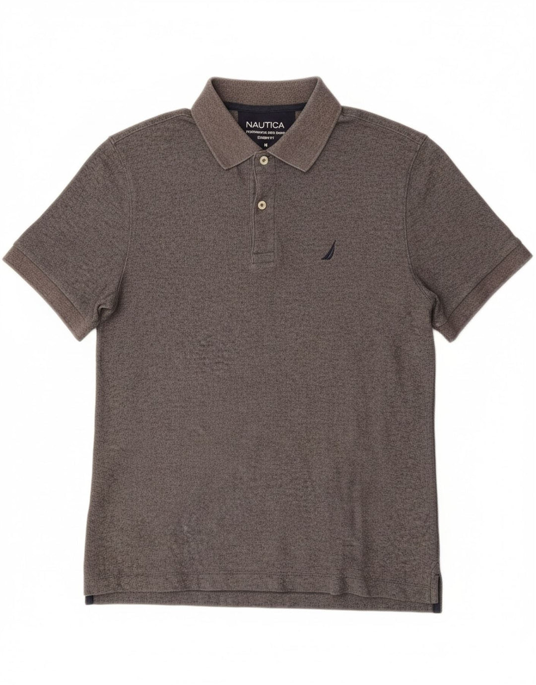 NAUTICA Mens Classic Fit Polo Shirt Medium Grey Cotton