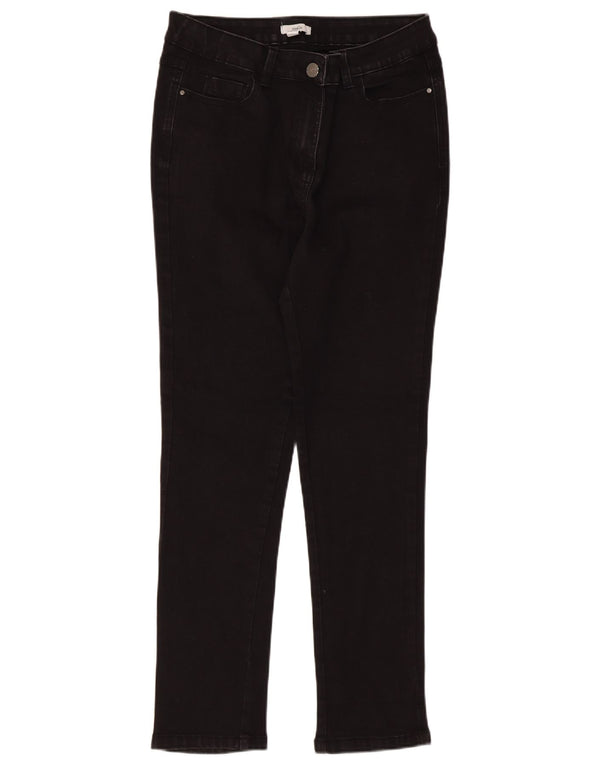 M&Co Damen Slim Jeans UK 12 Medium W30 L27 Schwarze Baumwolle