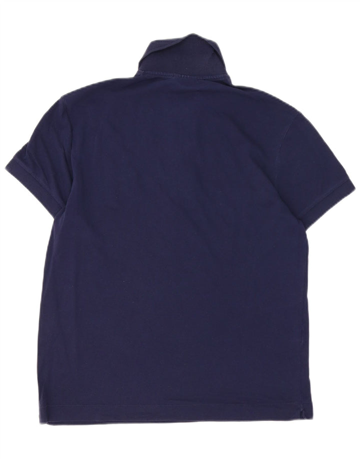 Lacoste Herren-Poloshirt, Größe 3, klein, marineblaue Baumwolle
