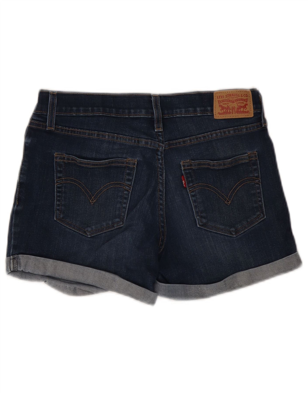 Levi's Damen-Jeansshorts, W26, klein, blaue Baumwolle