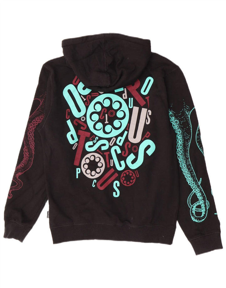Octopus Herren-Kapuzenpullover mit Grafik, Größe S, Schwarz, Baumwolle