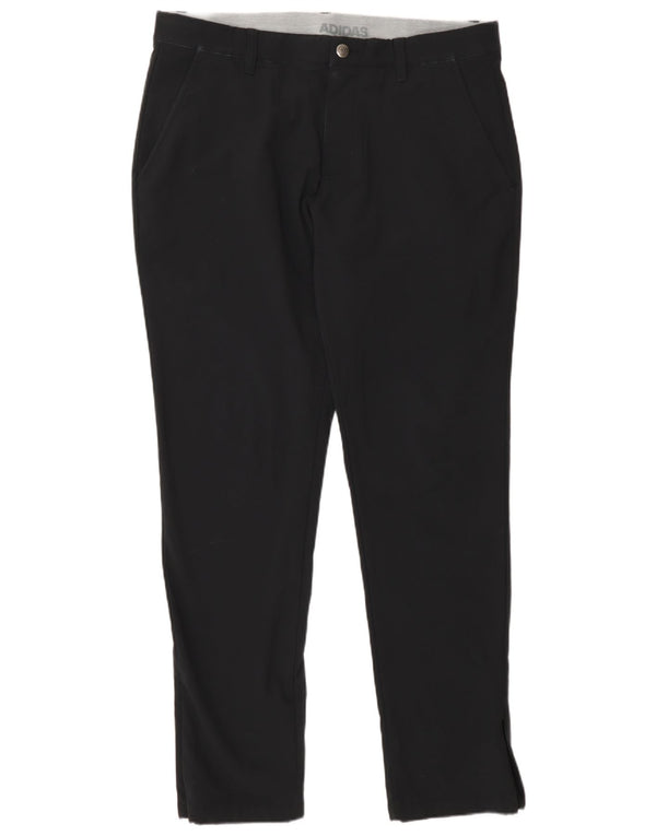 Adidas Herren Slim Chino Hose W34 L32 Schwarz Polyester