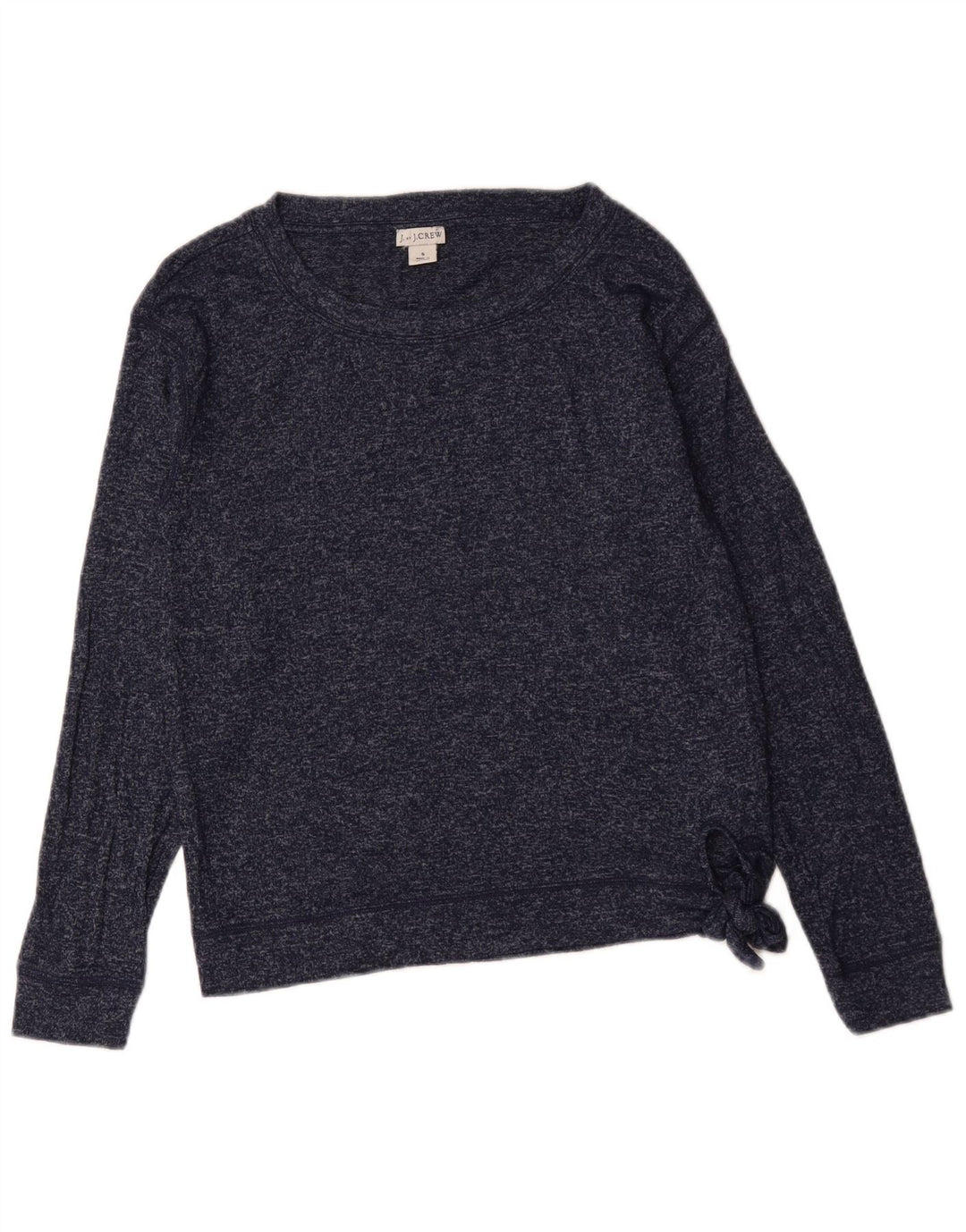 J. Crew Damen-Sweatshirtpullover UK 10 Small Marineblau gefleckte Viskose