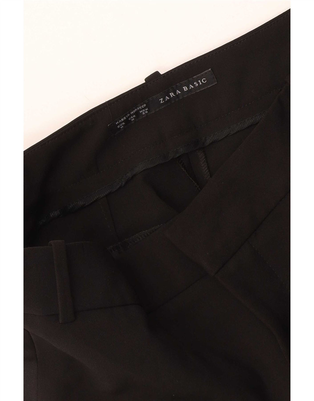 Zara Slim Chino-Hose für Damen, Größe M, W28, L27, Schwarz