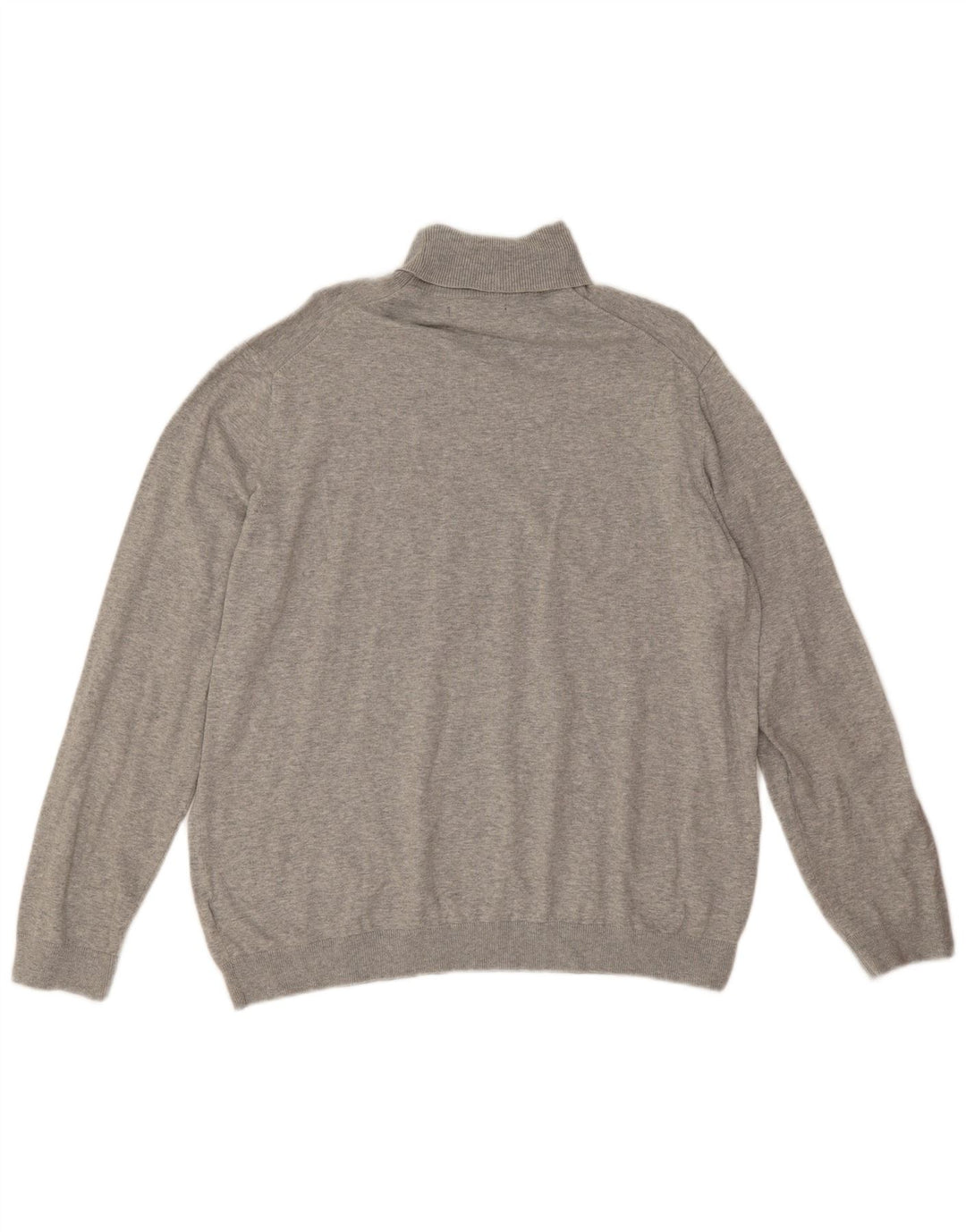 Marks & Spencer Herren Rollkragenpullover XL Grau Baumwolle
