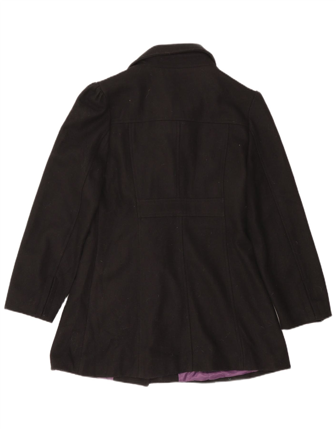 Tirdy Damen Dufflecoat UK 16 Große schwarze Wolle