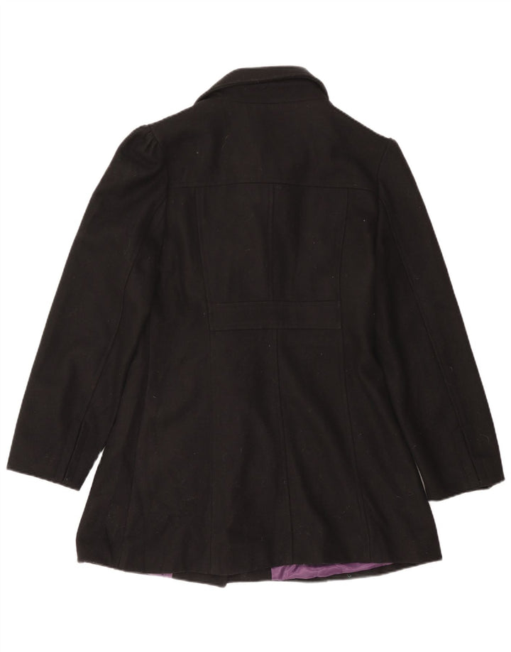 Tirdy Damen Dufflecoat UK 16 Große schwarze Wolle