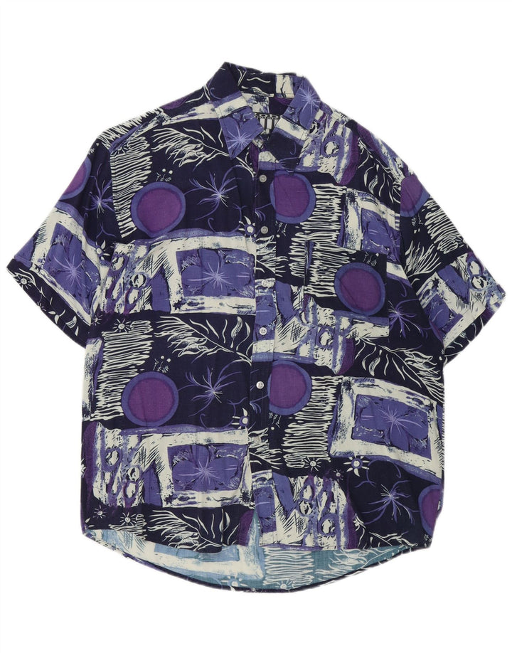 Rob Roy Herren Kurzarmhemd XL Mehrfarbig Patchwork Rayon