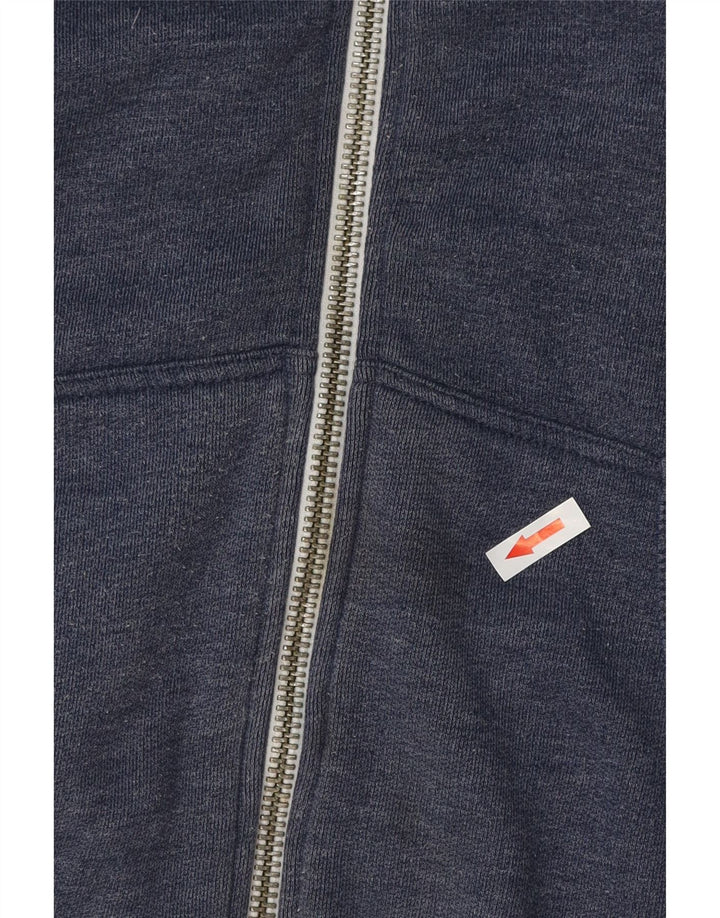 Superdry Herren-Kapuzenpullover mit Reißverschluss, mittelmarineblaue Baumwolle
