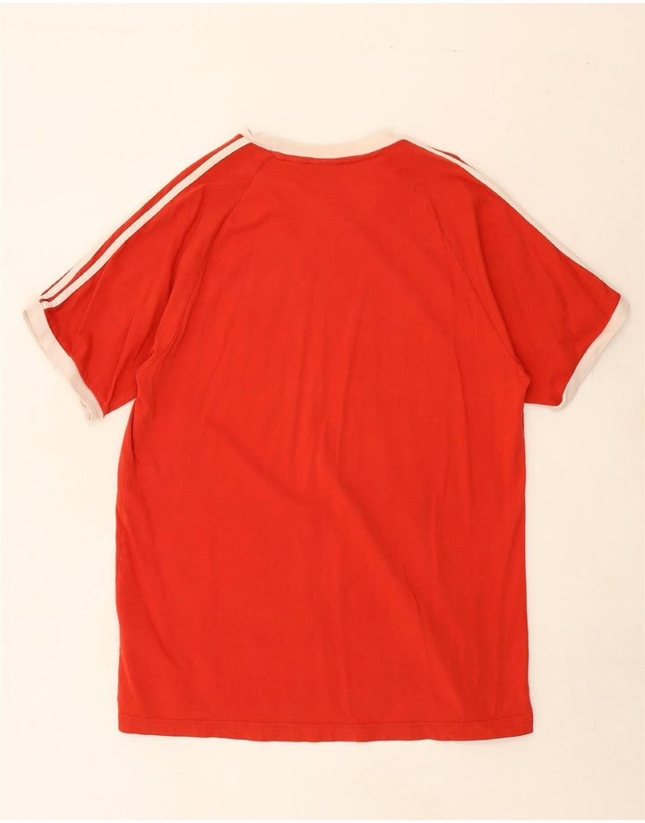 ADIDAS Mens T-Shirt Top XL Red Cotton Vintage Adidas and Second-Hand Adidas from Messina Hembry 
