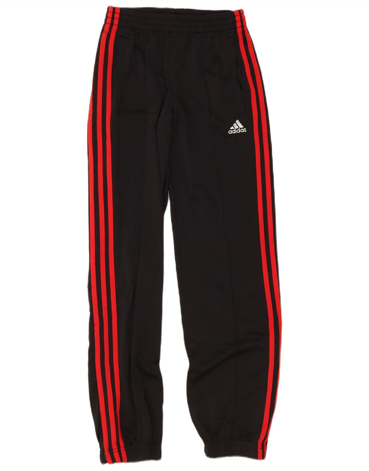 Adidas Jungen-Trainingshose, Jogginghose, 13–14 Jahre, schwarzes Polyester
