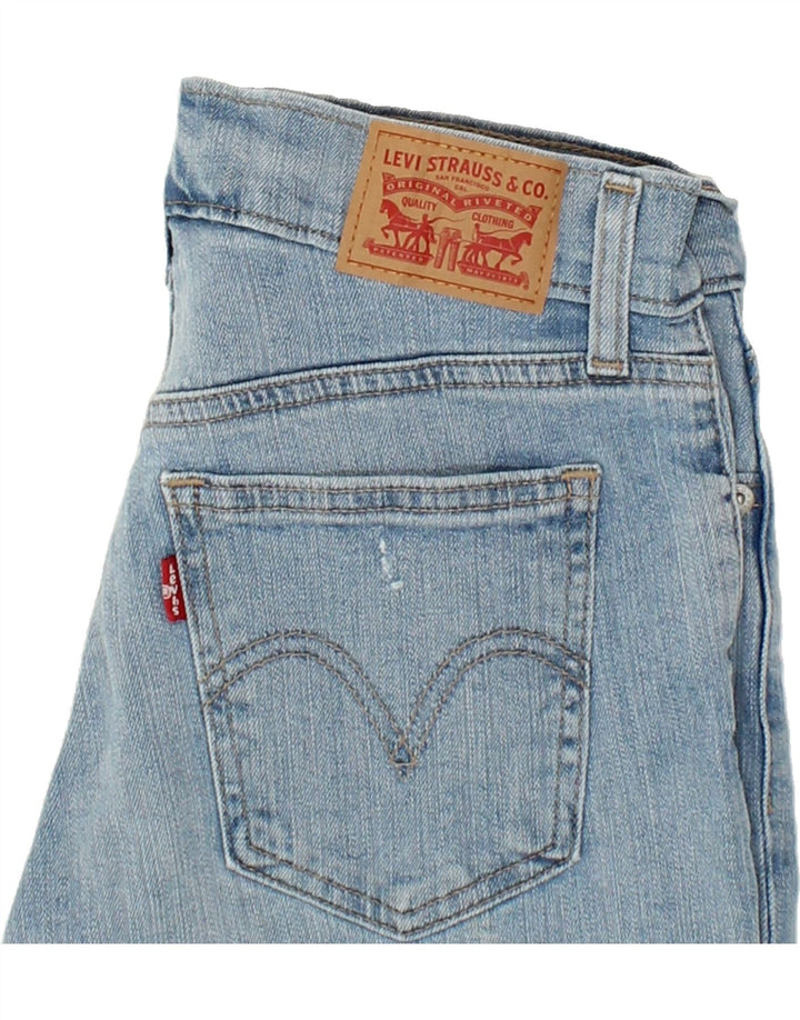 LEVI'S Womens Distressed Denim Shorts W26 Small Blue Vintage Levi's and Second-Hand Levi's from Messina Hembry 