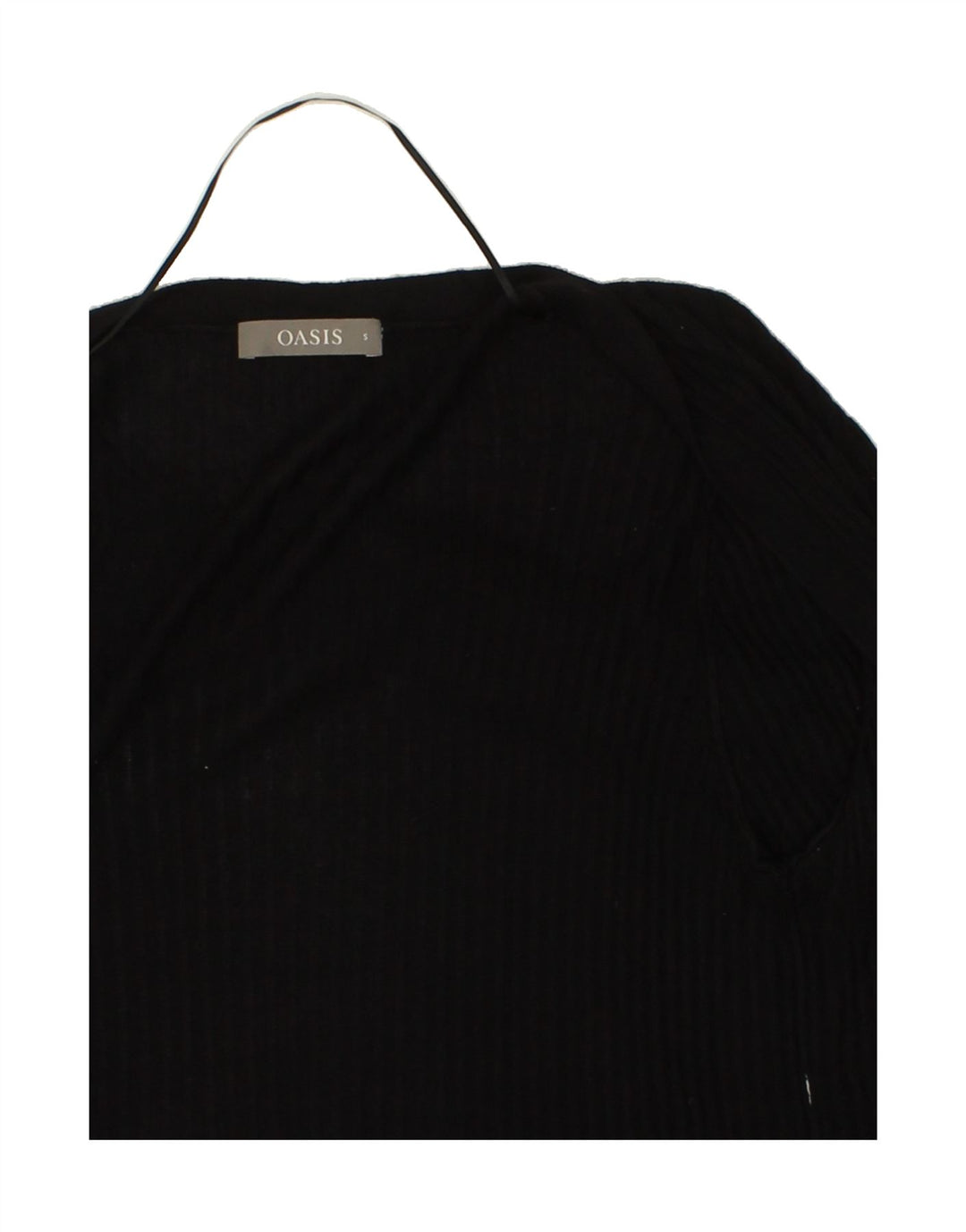 OASIS Womens Longline Cardigan Sweater UK 10 Small Black Viscose Vintage Oasis and Second-Hand Oasis from Messina Hembry 