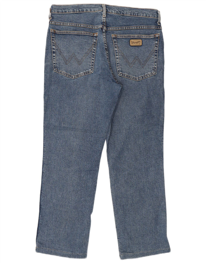 WRANGLER Herren Texas Straight Jeans W32 L27 Blaue Baumwolle