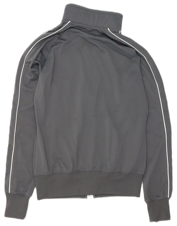 Nike Damen-Trainingsanzugoberteil mit Grafik, Größe S, Grau, Polyester