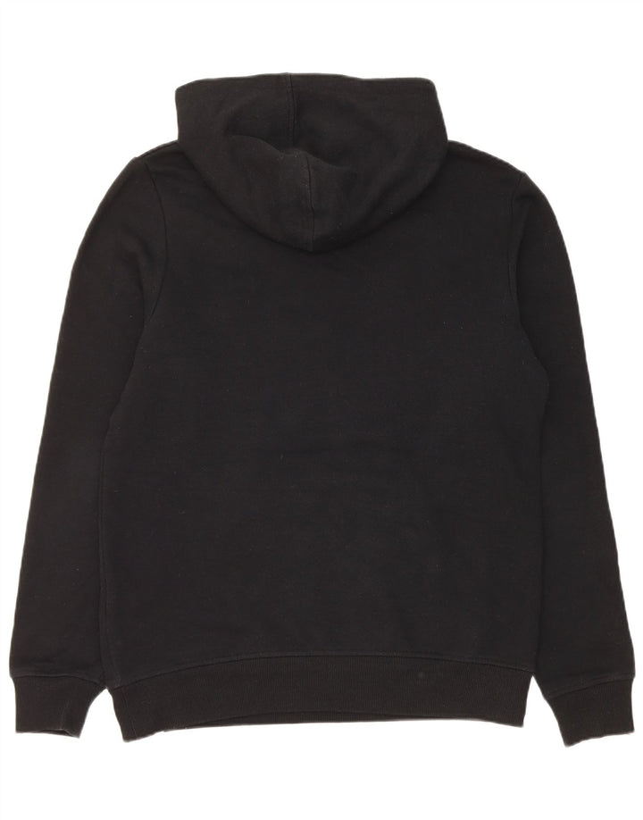 Jack & Jones Herren-Kapuzenpullover mit Reißverschluss und Grafik, mittelschwarz, Polyester