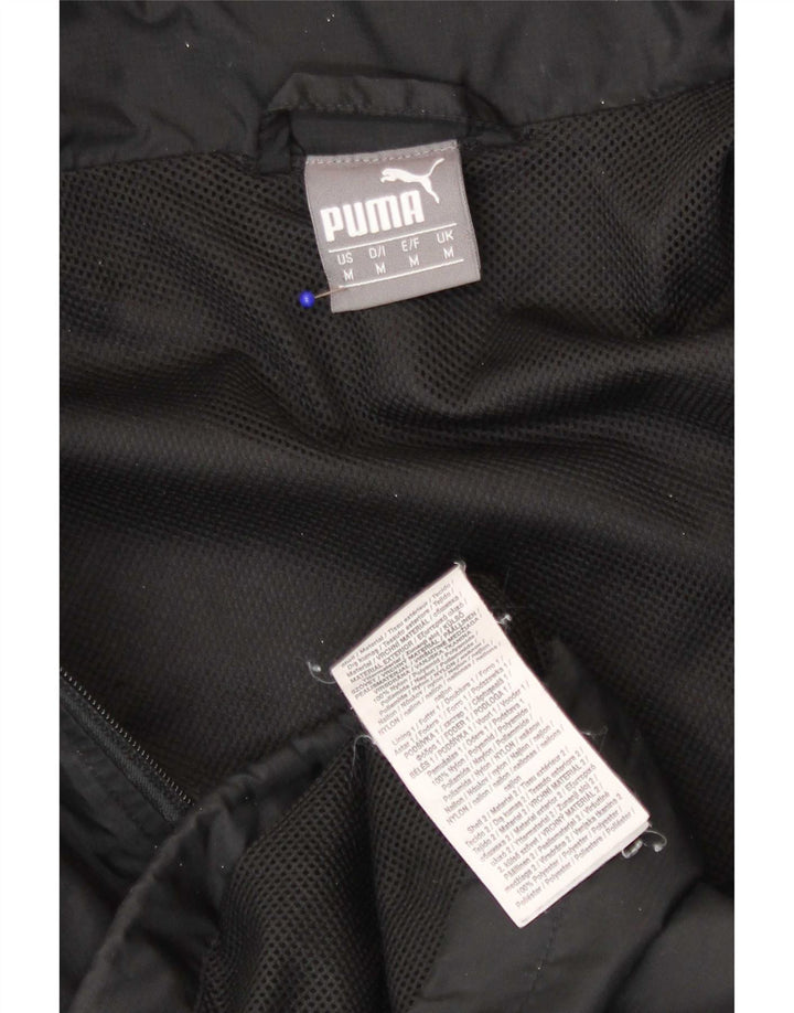 Puma Herren-Regenjacke mit Kapuze, UK 38, mittelschwarzes Nylon