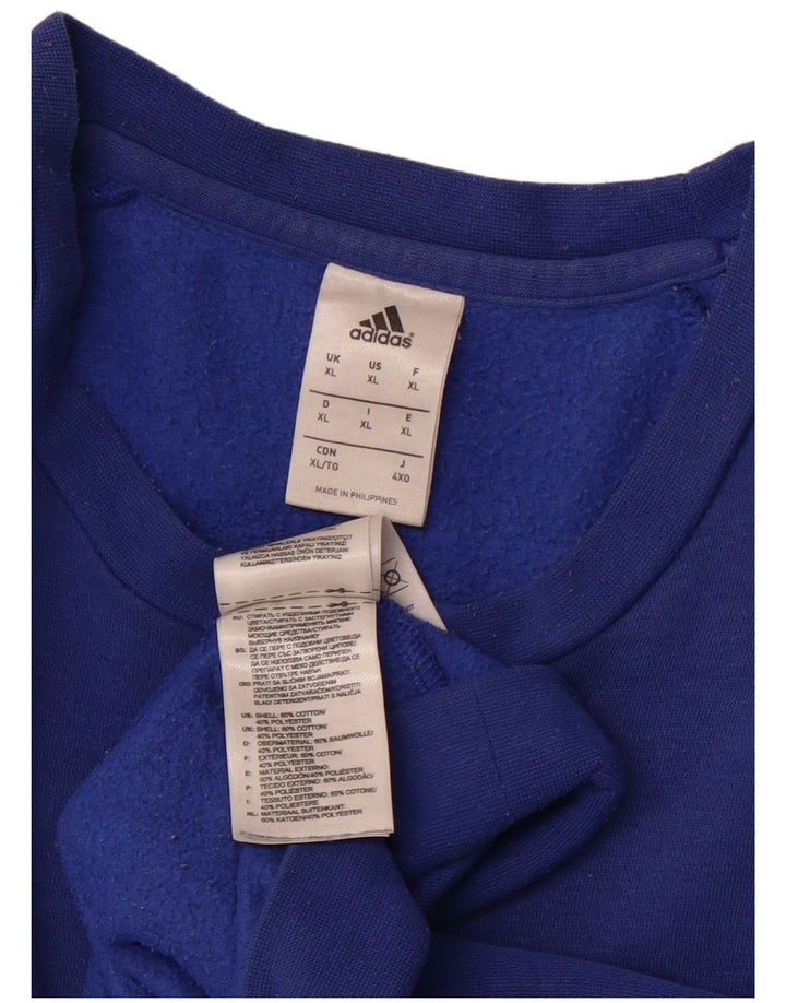 ADIDAS Herren Sweatshirt Pullover XL Blau Baumwolle