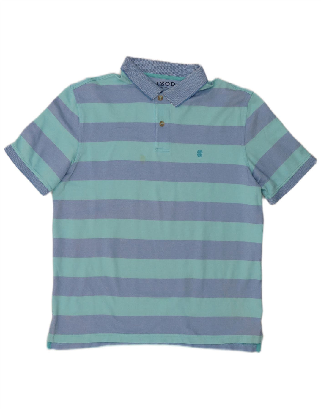 Izod Herren-Poloshirt, groß, blau gestreift, Baumwolle