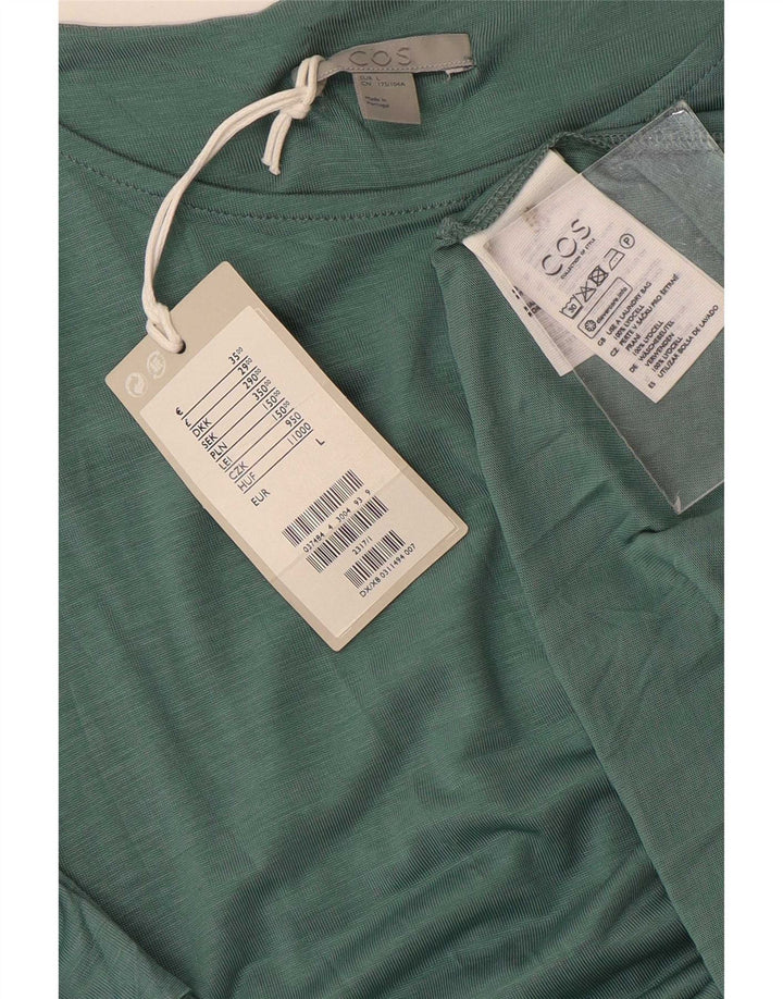Cos Damen Zeltkleid UK 16 Large Grün Lyocell