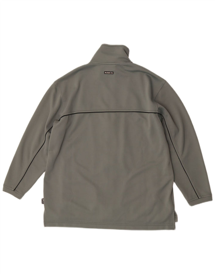 Asics Damen Trainingsanzug Top Jacke UK 18 XL Grau Polyamid