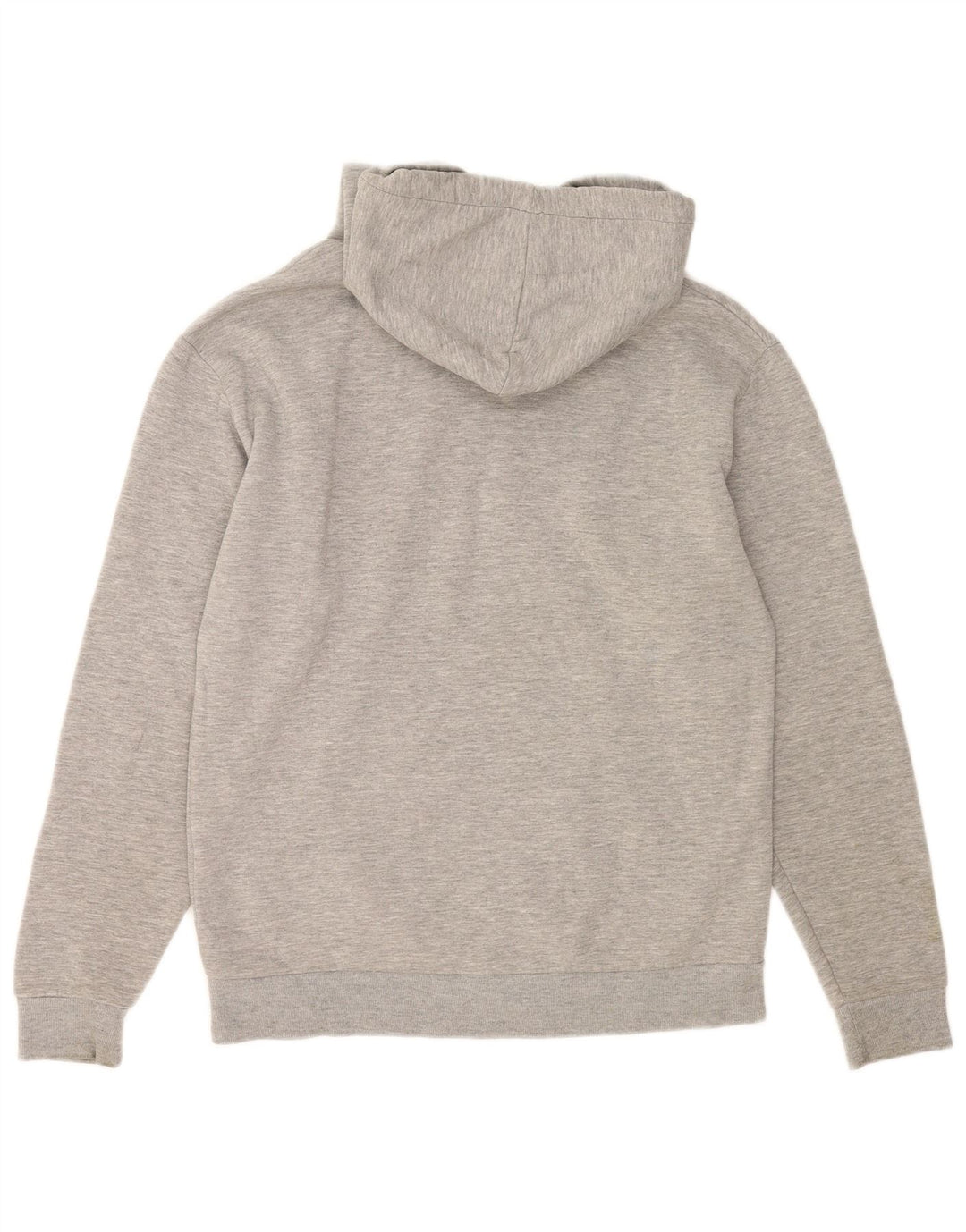 Zara Herren-Kapuzenpullover aus mittelgrau gesprenkelter Baumwolle